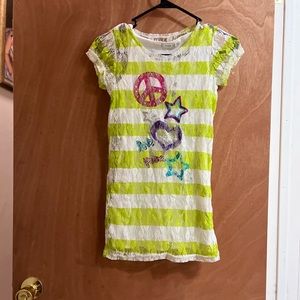 Piper dress size 10 green lace peace